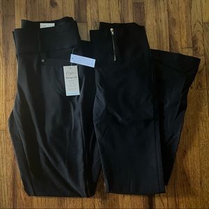 2 pairs Of Black Work Pants